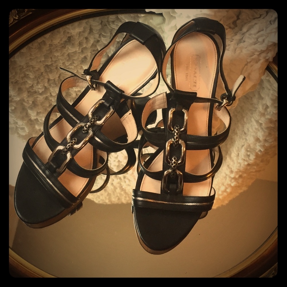 Coach BLAKE Leather Tumbled 3” Heel